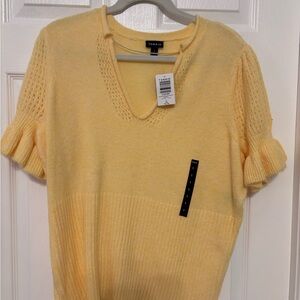 Torrid Light Yellow Knit Sweater